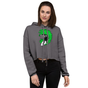 Surfing Cabro Crop Hoodie